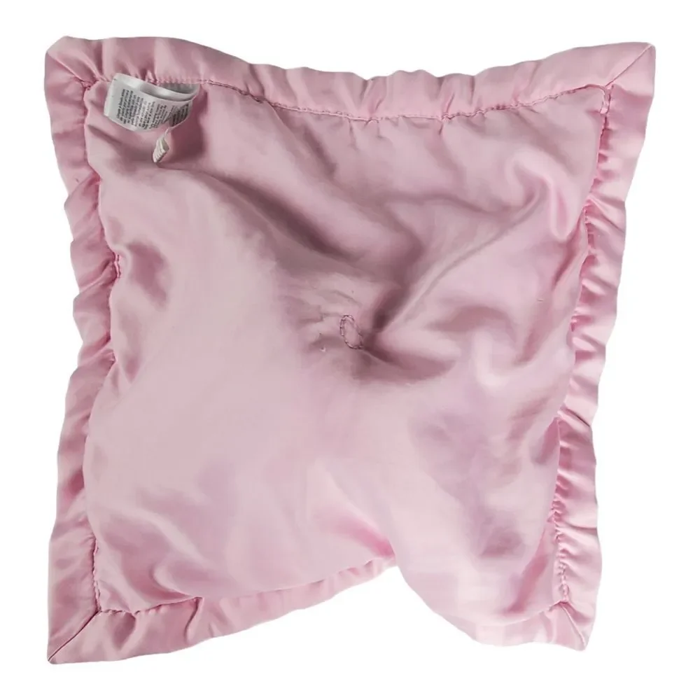 Carters Baby Security Blanket Lovey Soother Plush Toy Pink Unicorn Satin Soft